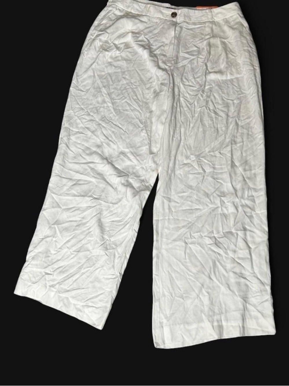 Lightweight Wide Leg cream trousers